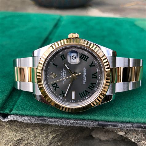 rolex datejust 2 gold green|Rolex Datejust green price.